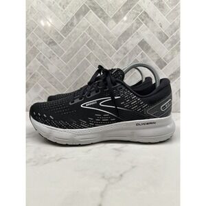 Brooks Glycerin 20 Road Running Shoes Womens 8.5B 8.5 B Black White Sneakers